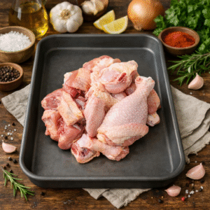 Mixed Chicken Cut Pieces (1Kg) + 1 Drumstick without cut (Skin On) + 1 full Lollipop without (Skin On)