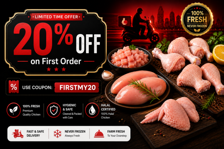 20% off on fresh chicken
